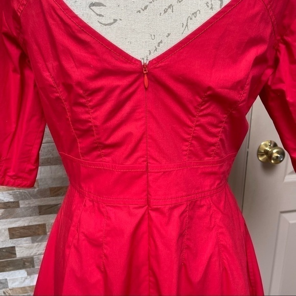 10 Crosby Derek Lam Red One Mini Dress Size 8 Party Wedding Shower Cruise NWT - Picture 7 of 13